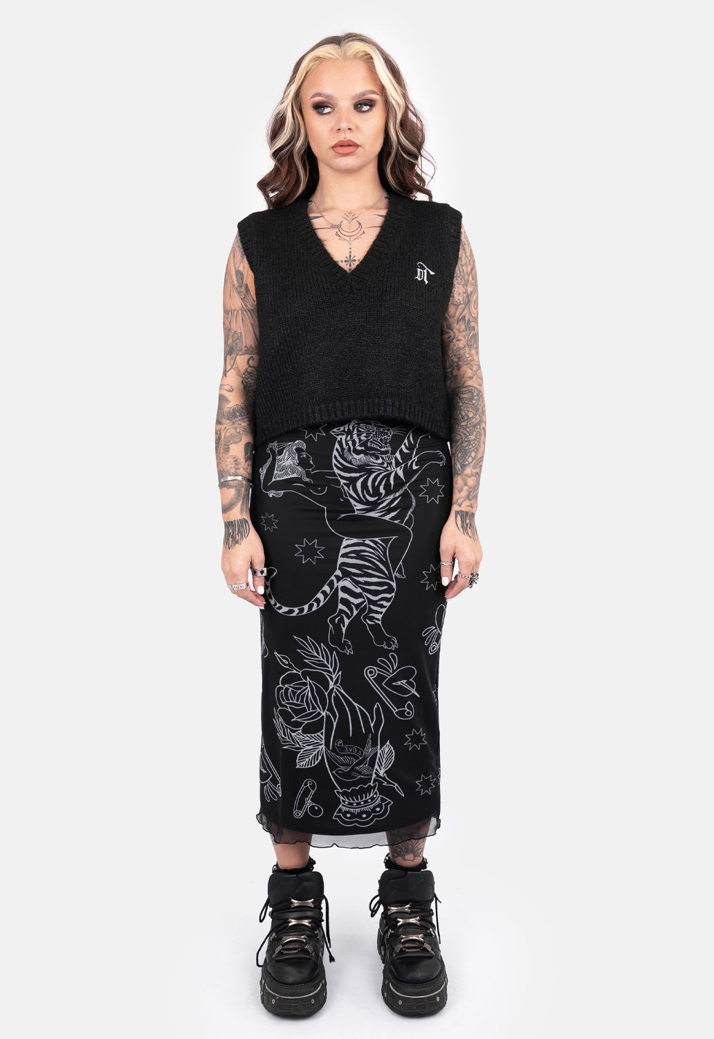 Anslie Graphic Knit Vest