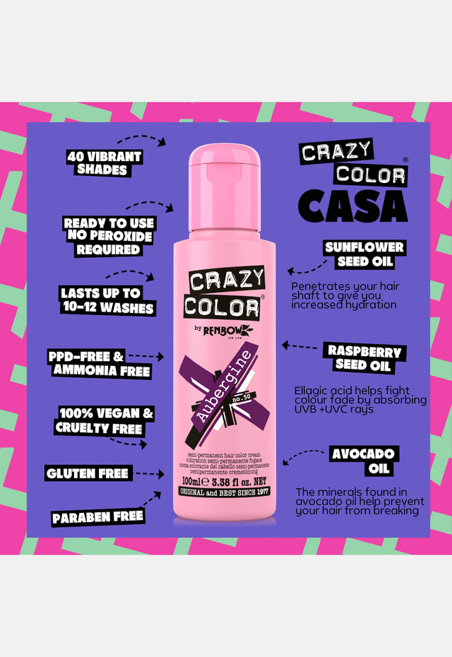 Aubergine Hair Dye