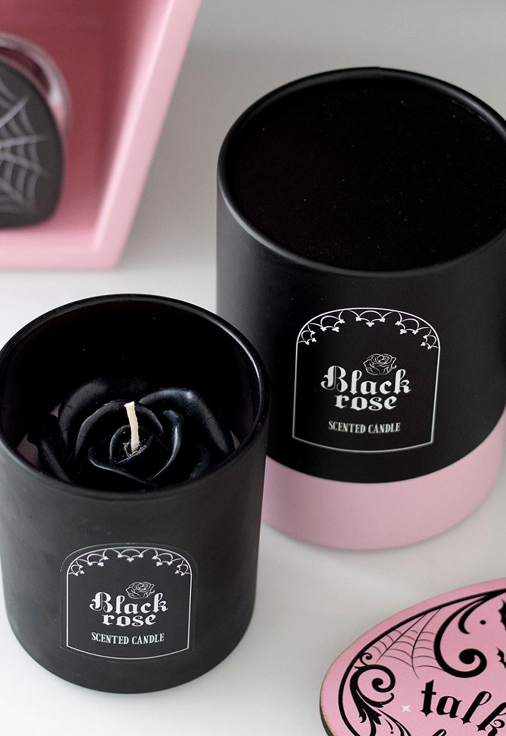 Black Rose 3D Candle