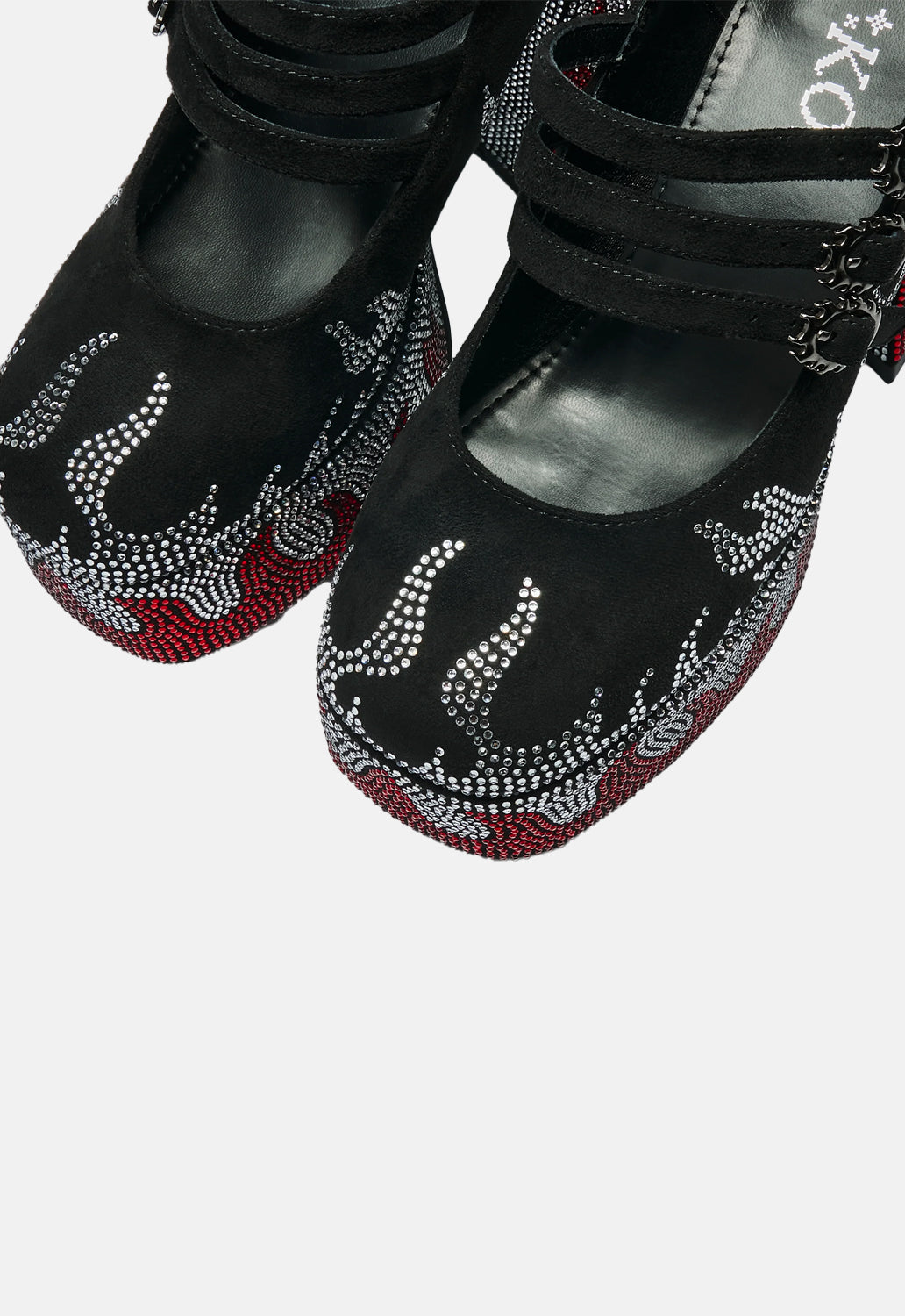 Blaze Flames Chunky Heel