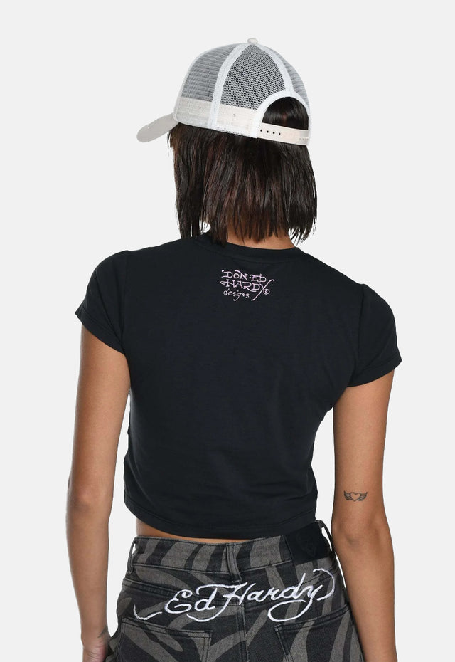 Vintage Burning Cross Baby Tee