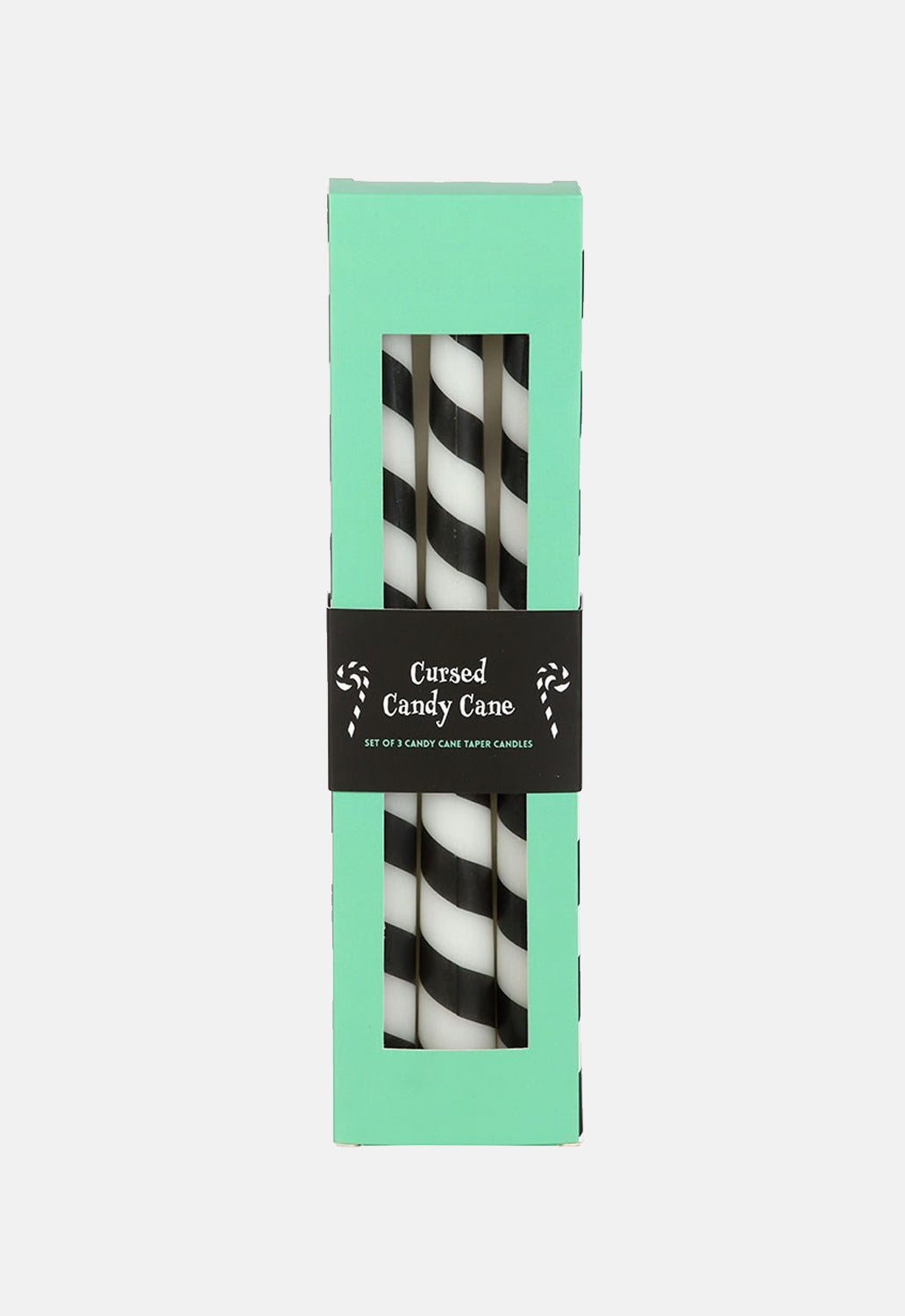 Candy Cane Taper Candles 3 Pack