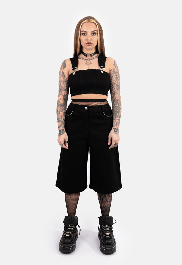 Cha Cha Crop Denim Corset Top