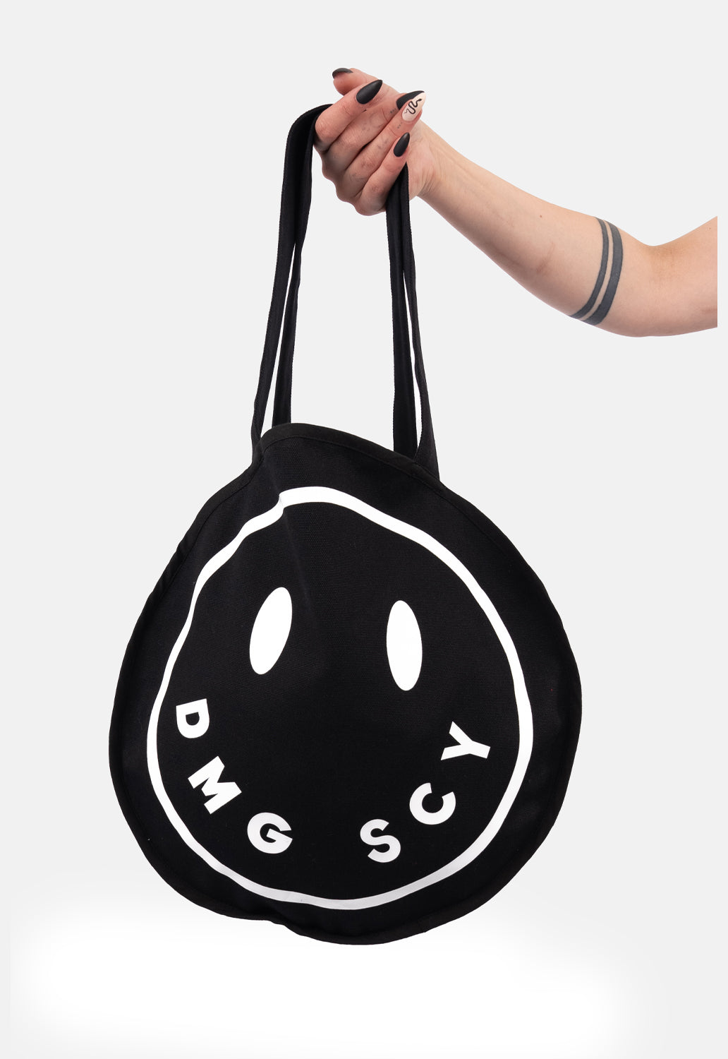 Smiley Circle Tote Bag