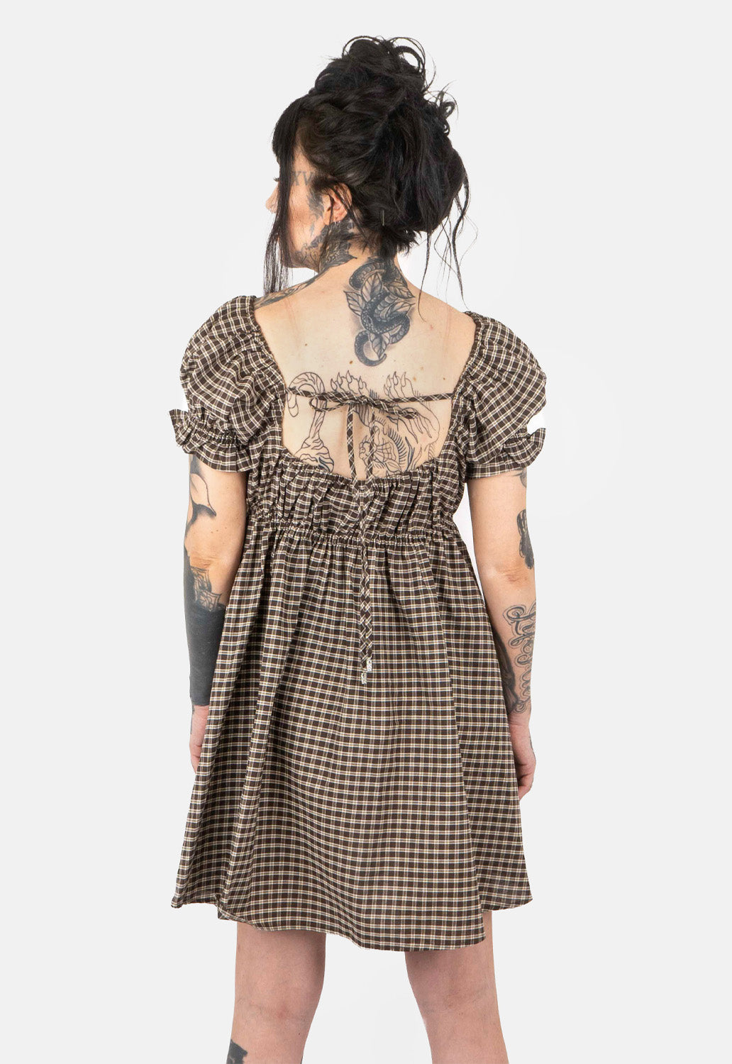 Clover Check Mini Dress