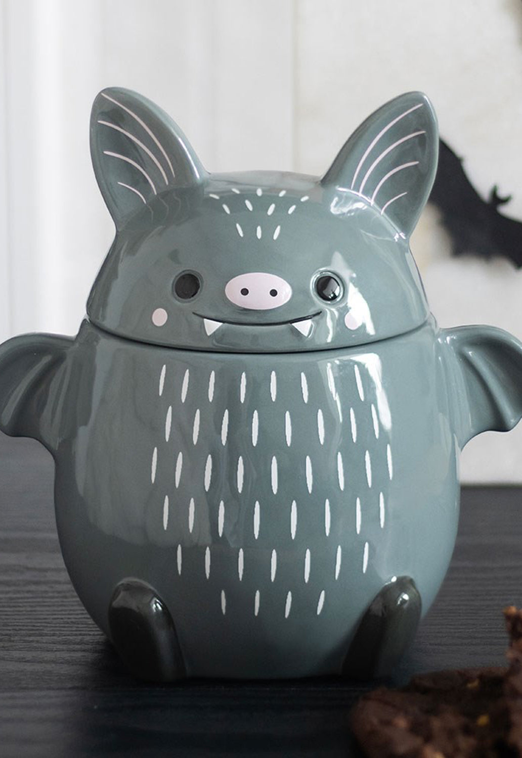 Cute Bat Cookie Jar