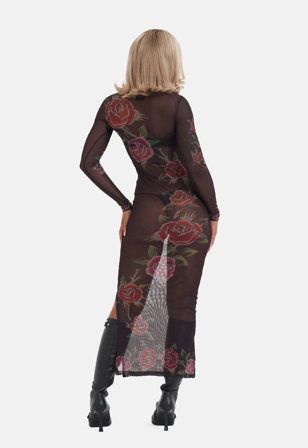 Death Before Dishonour Mesh Dress