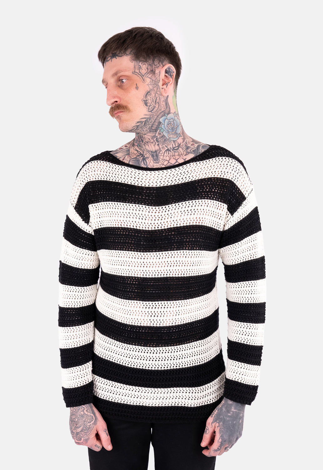 Dusty Striped Oversized Knit