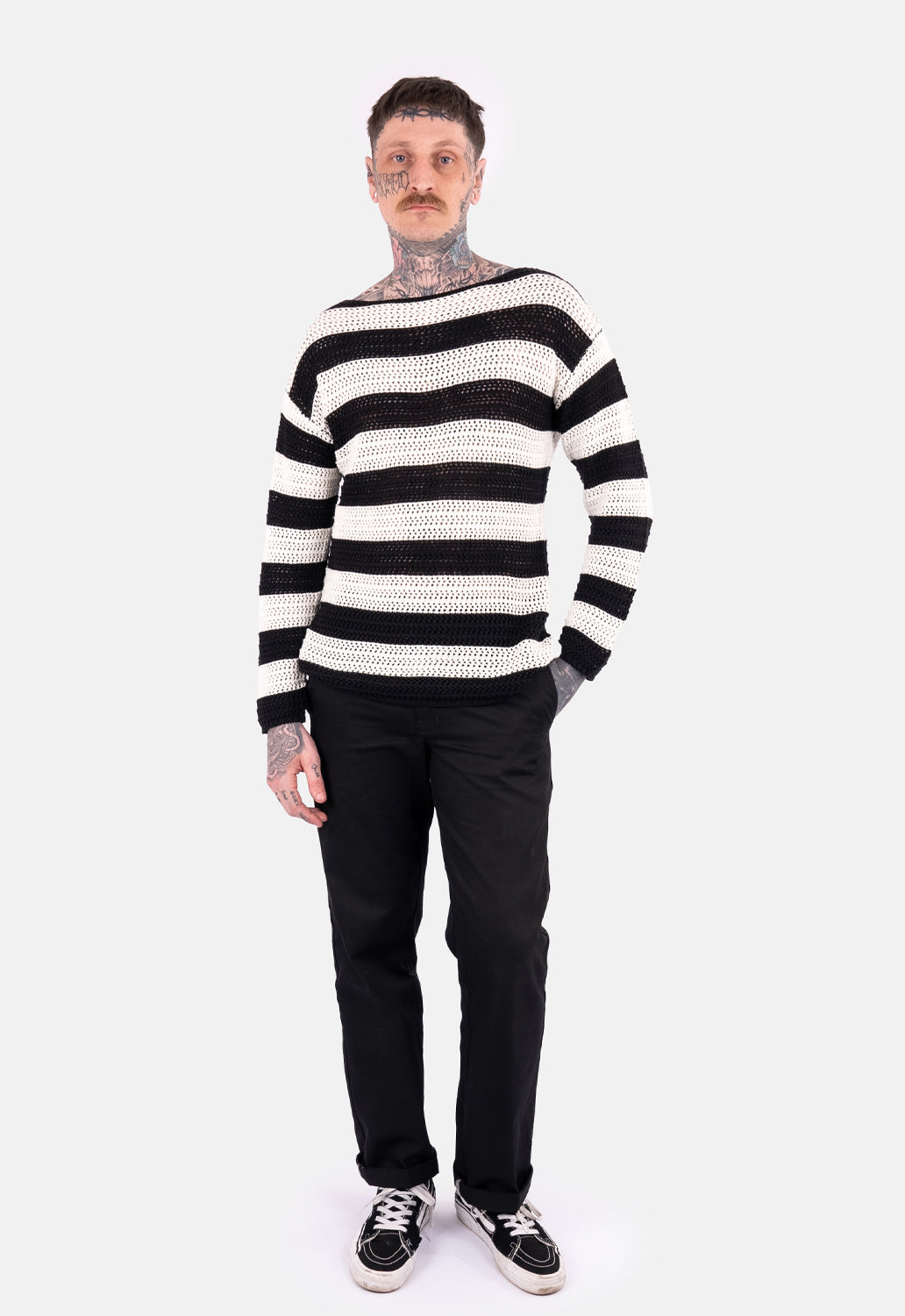 Dusty Striped Oversized Knit