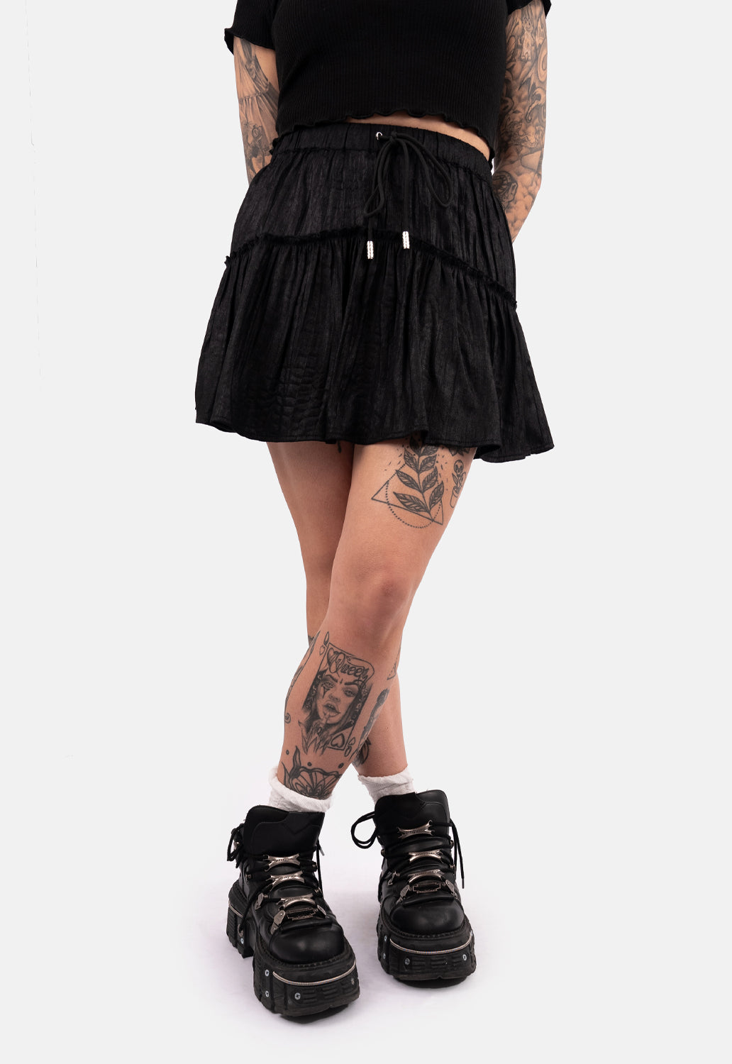 Fala Gathered Mini Skirt