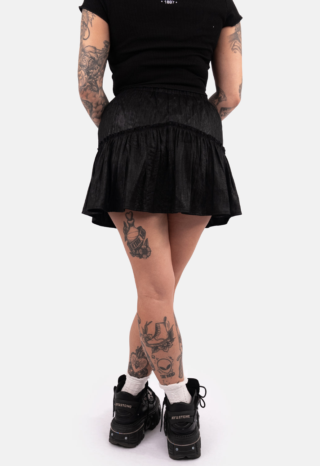 Fala Gathered Mini Skirt