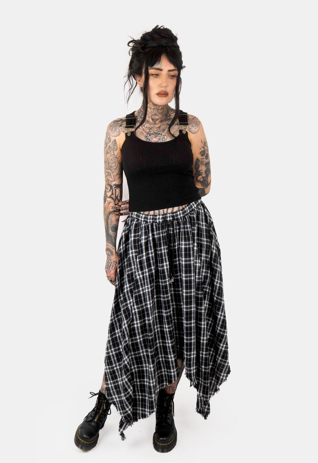 Fern Pointed Hem Maxi Skirt
