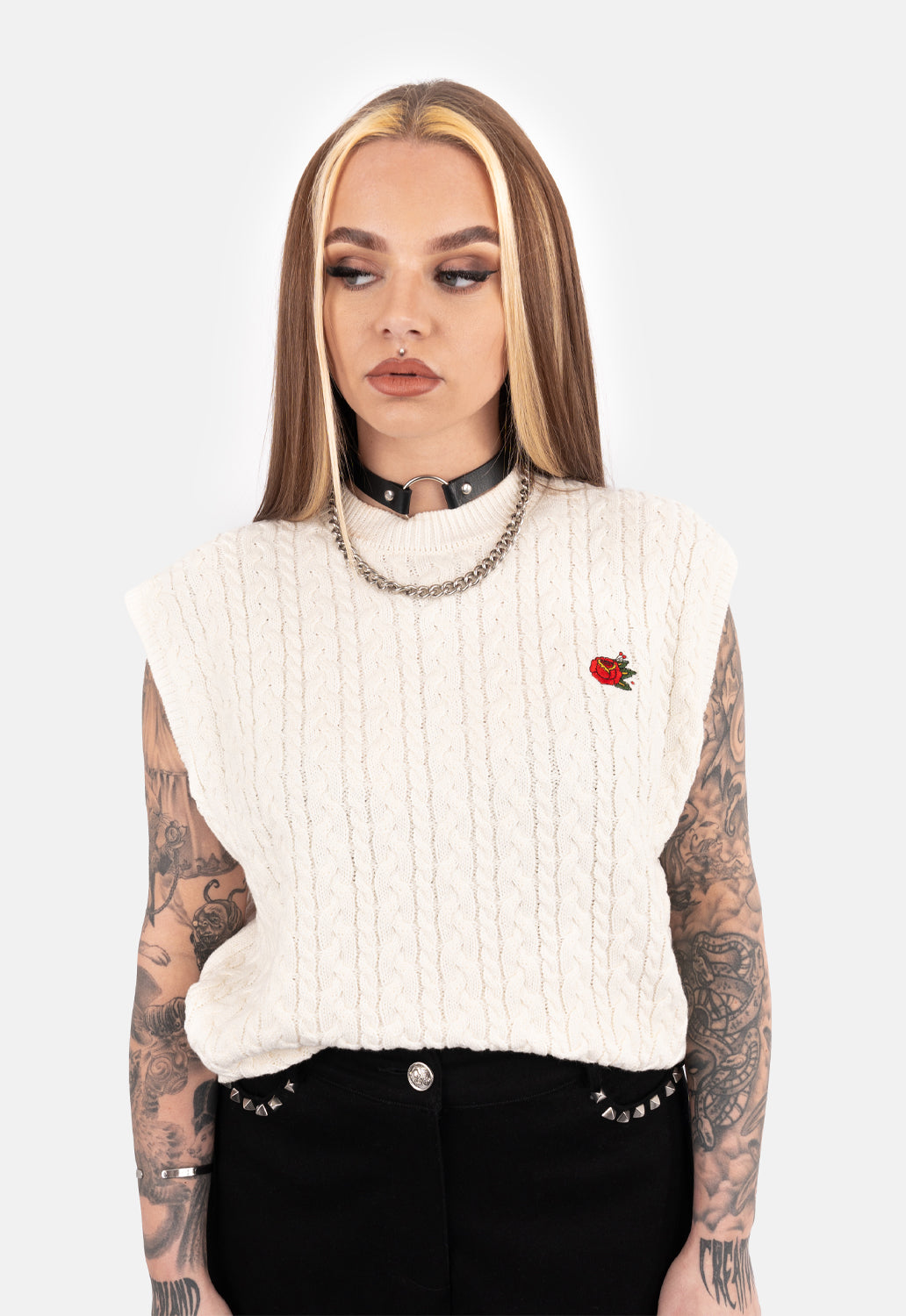 Franklin Oversized Knit Vest