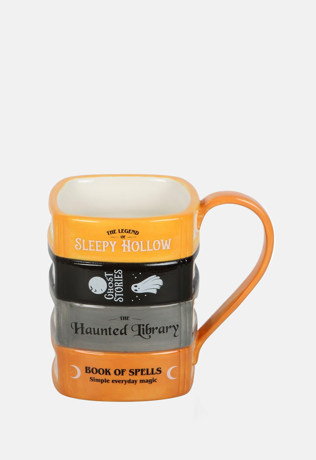 Haunted Library Book Stack Mug