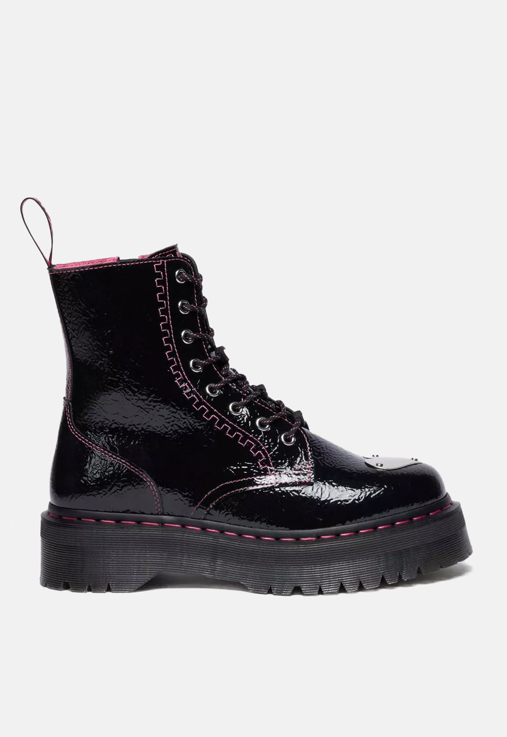 Jadon Distressed Patent Boots