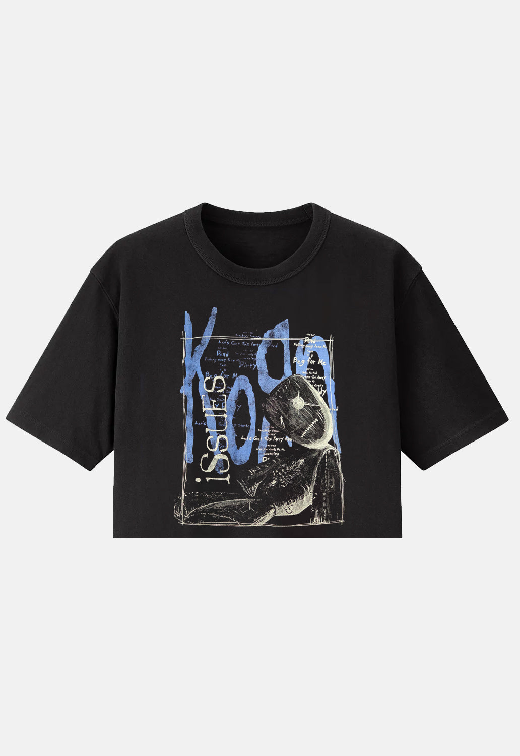 Issues Track List Crop T-Shirt