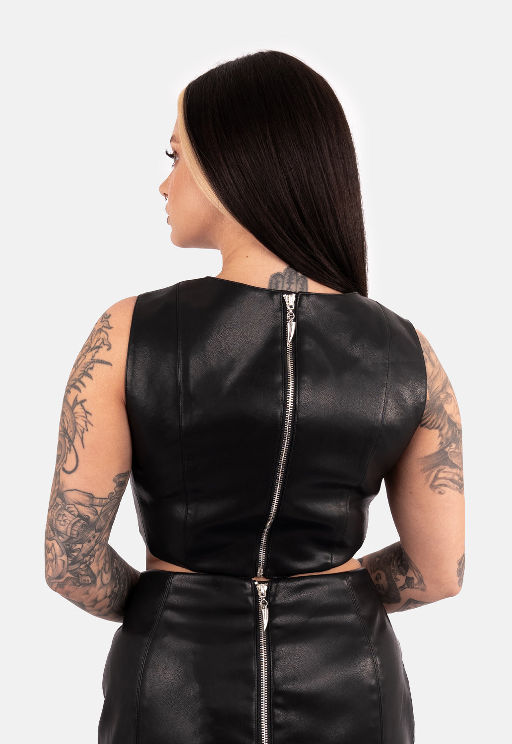 Lilith PU Corset Top