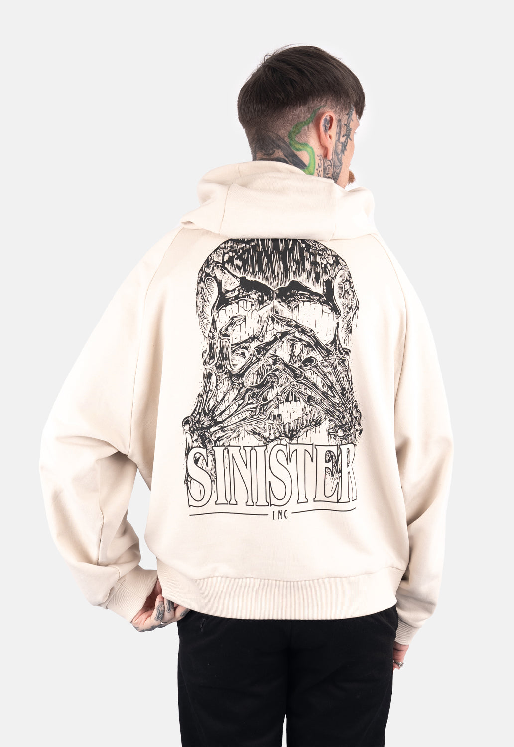 Luca Skull Oversized Hoodie