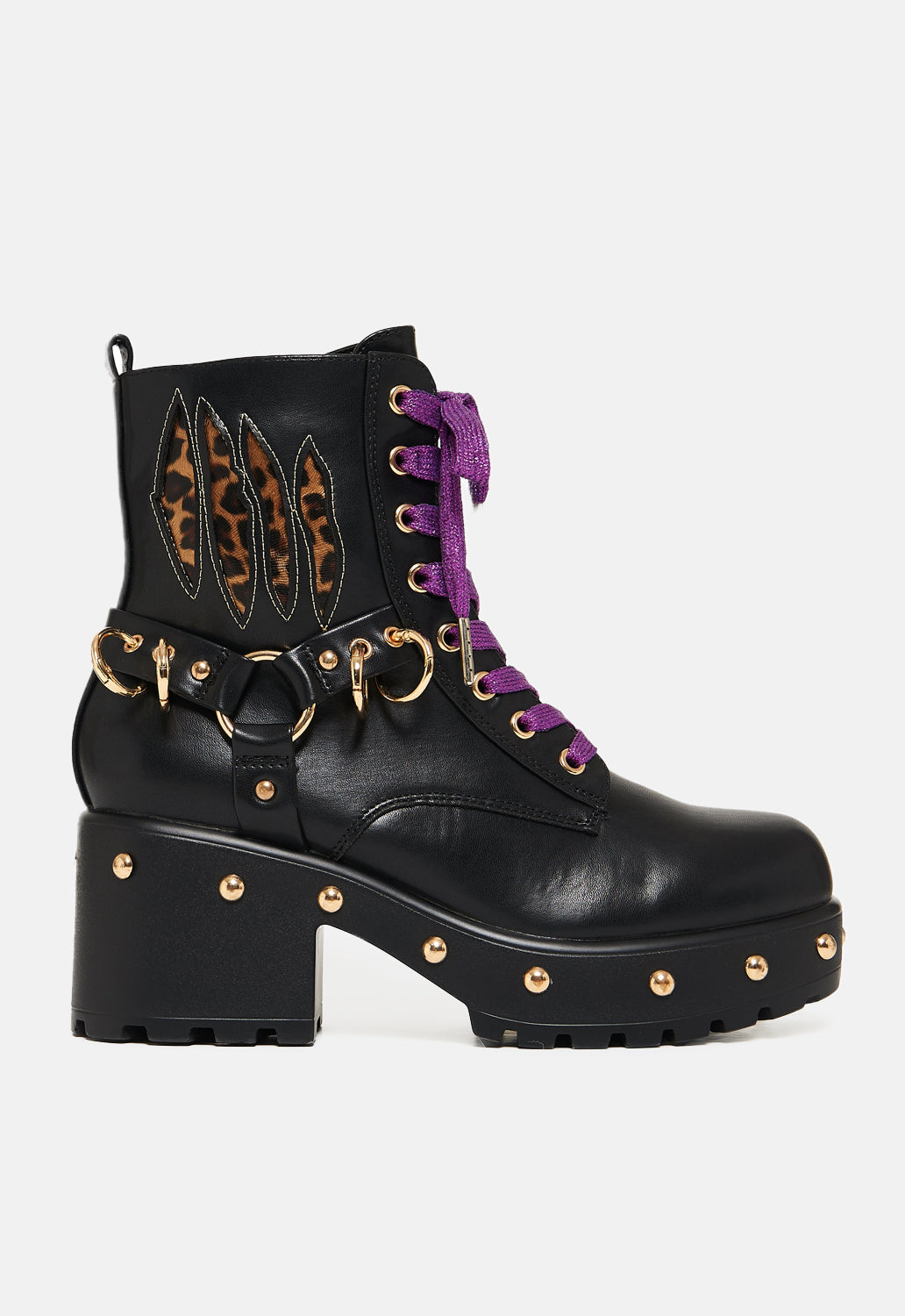 Lucia Werewolf Military Studded Boots