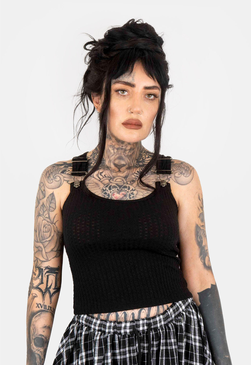 Lucy Overall Strap Tank Top