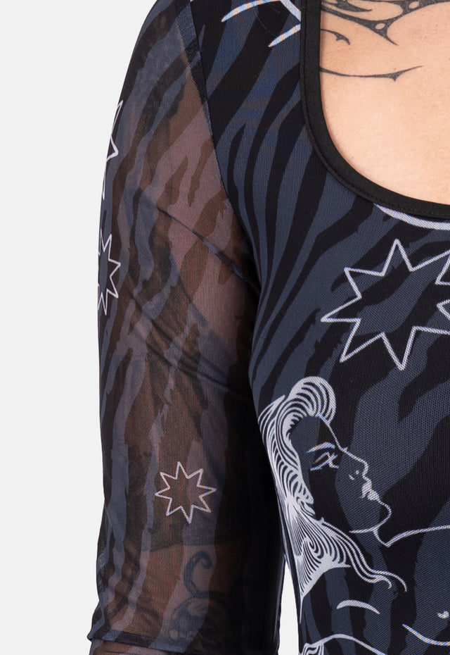 Maisie Print Knee Length Dress