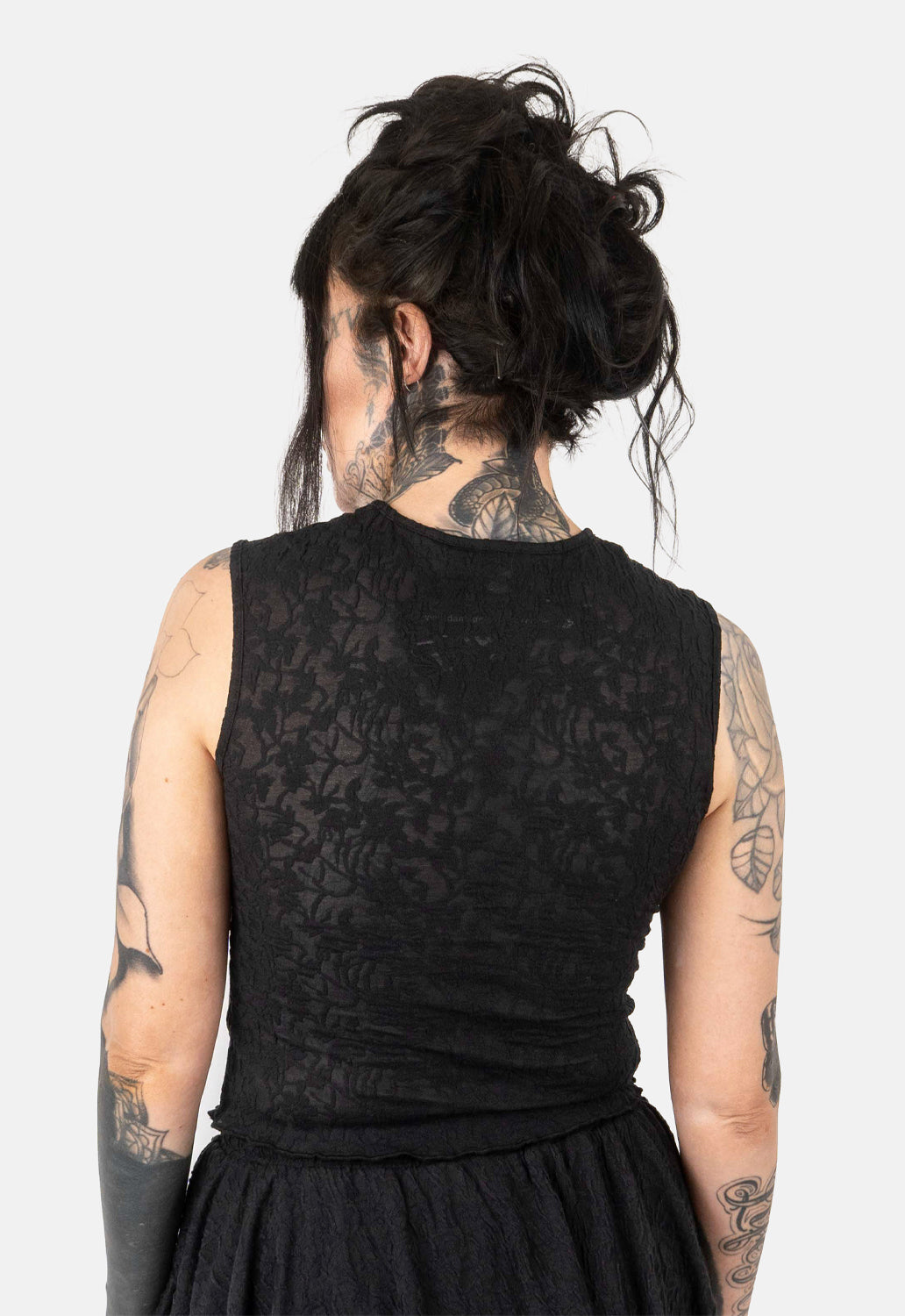 Marigold Front Tie Lace Top