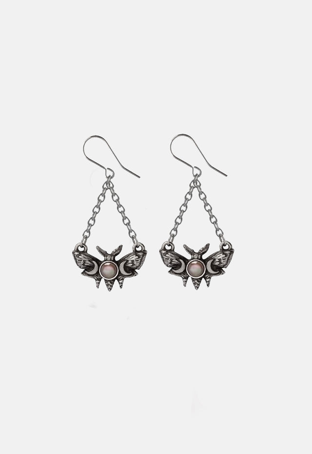 Lunar Moth Earrings