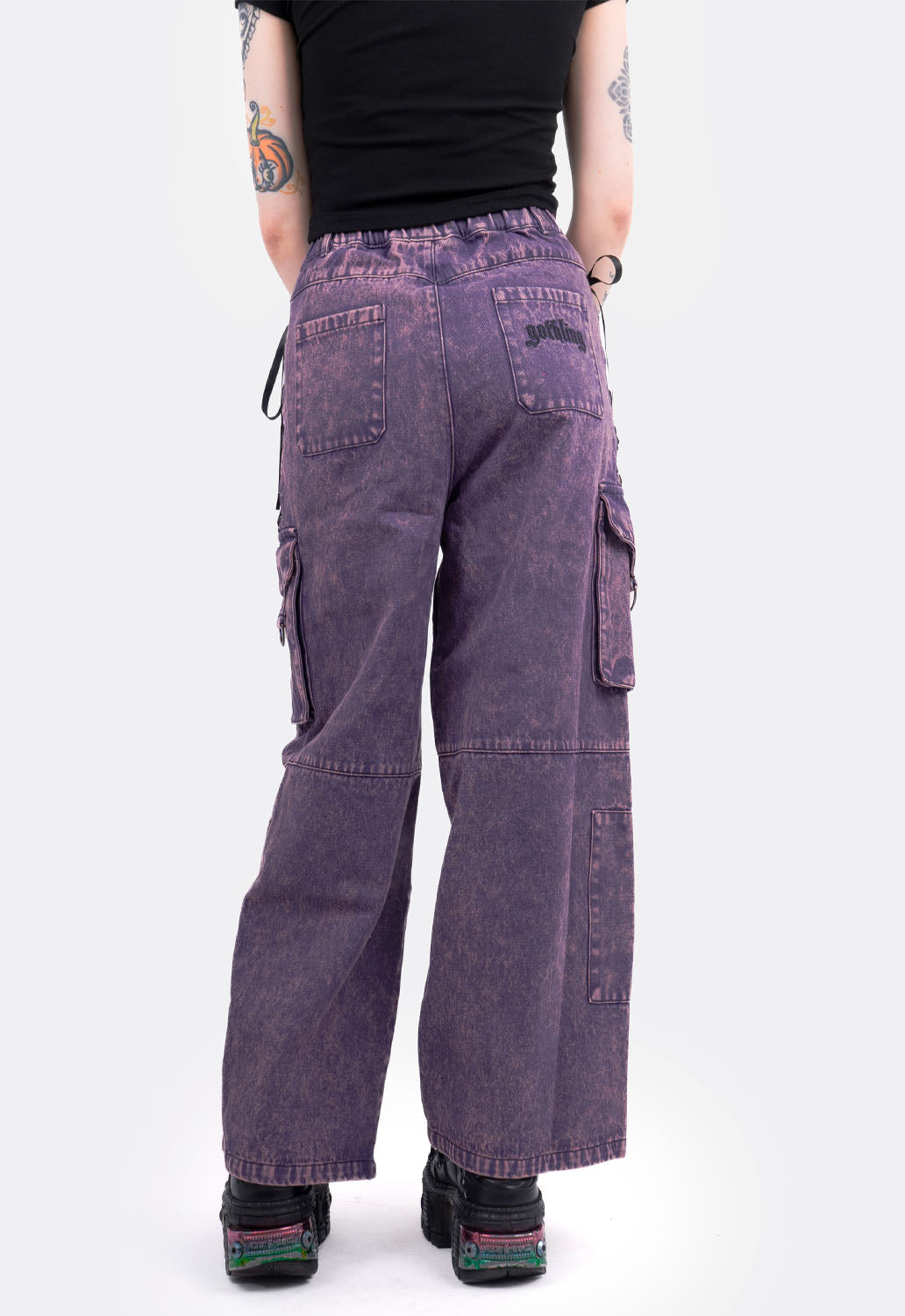 Nebula Lace Up Cargo Trousers
