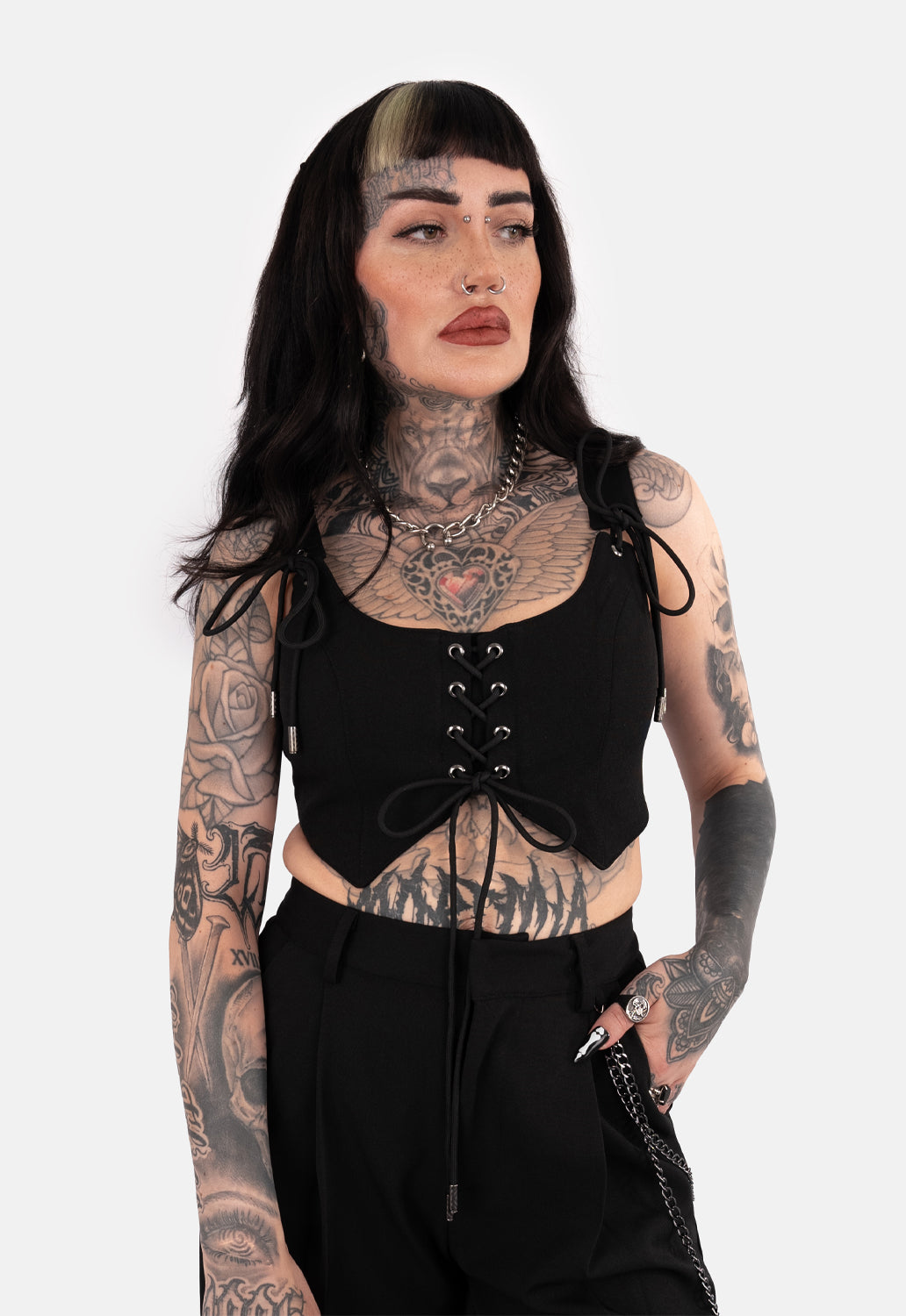 Nerissa Lace Up Corset Top
