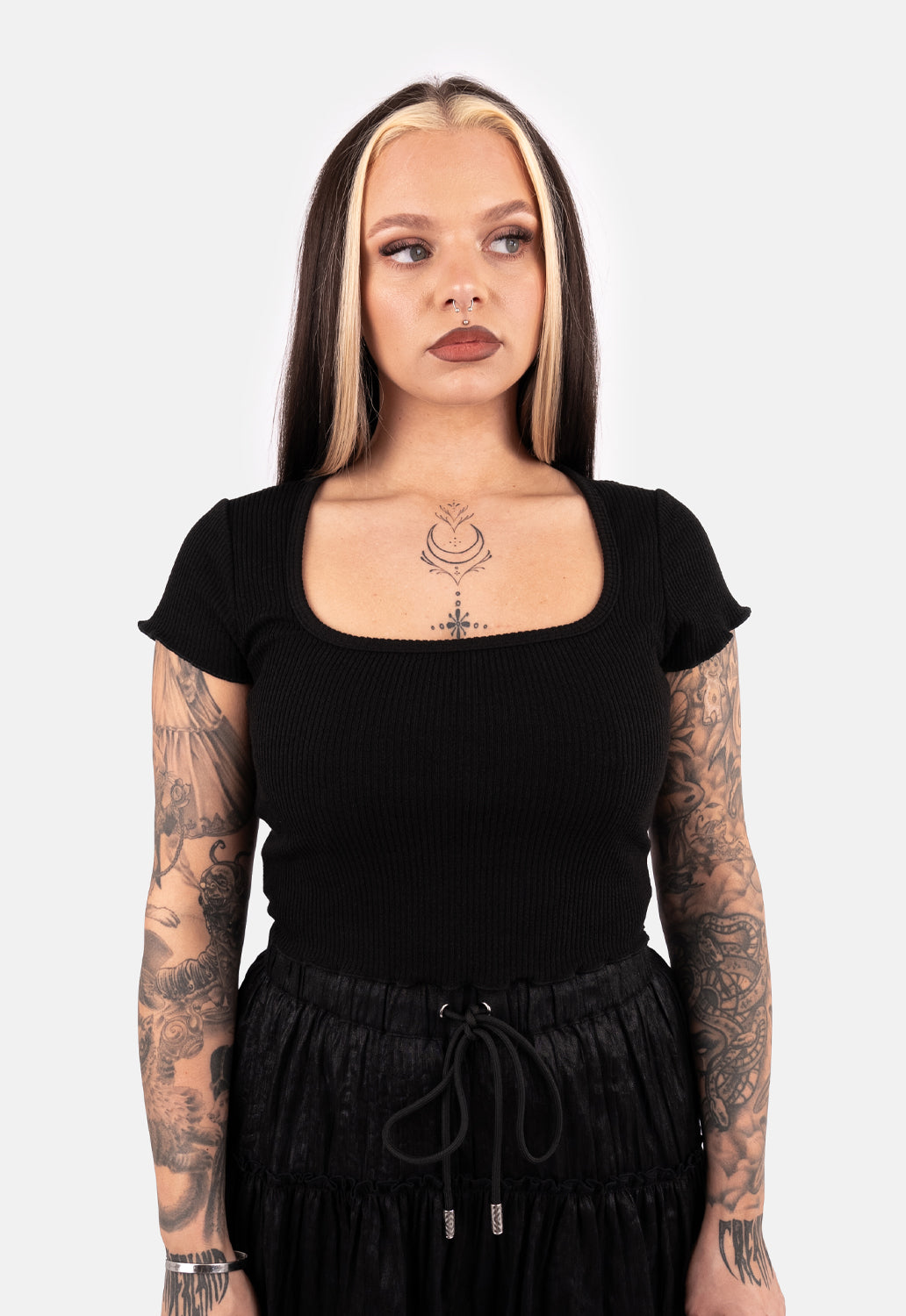 Pandora Ribbed Cap Sleeve Top