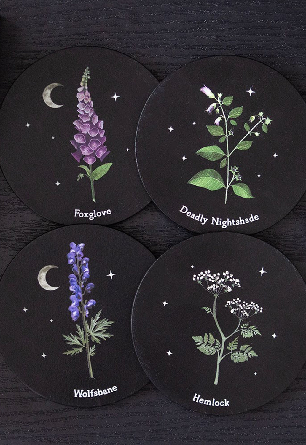 Poisonous Plants Coaster Set