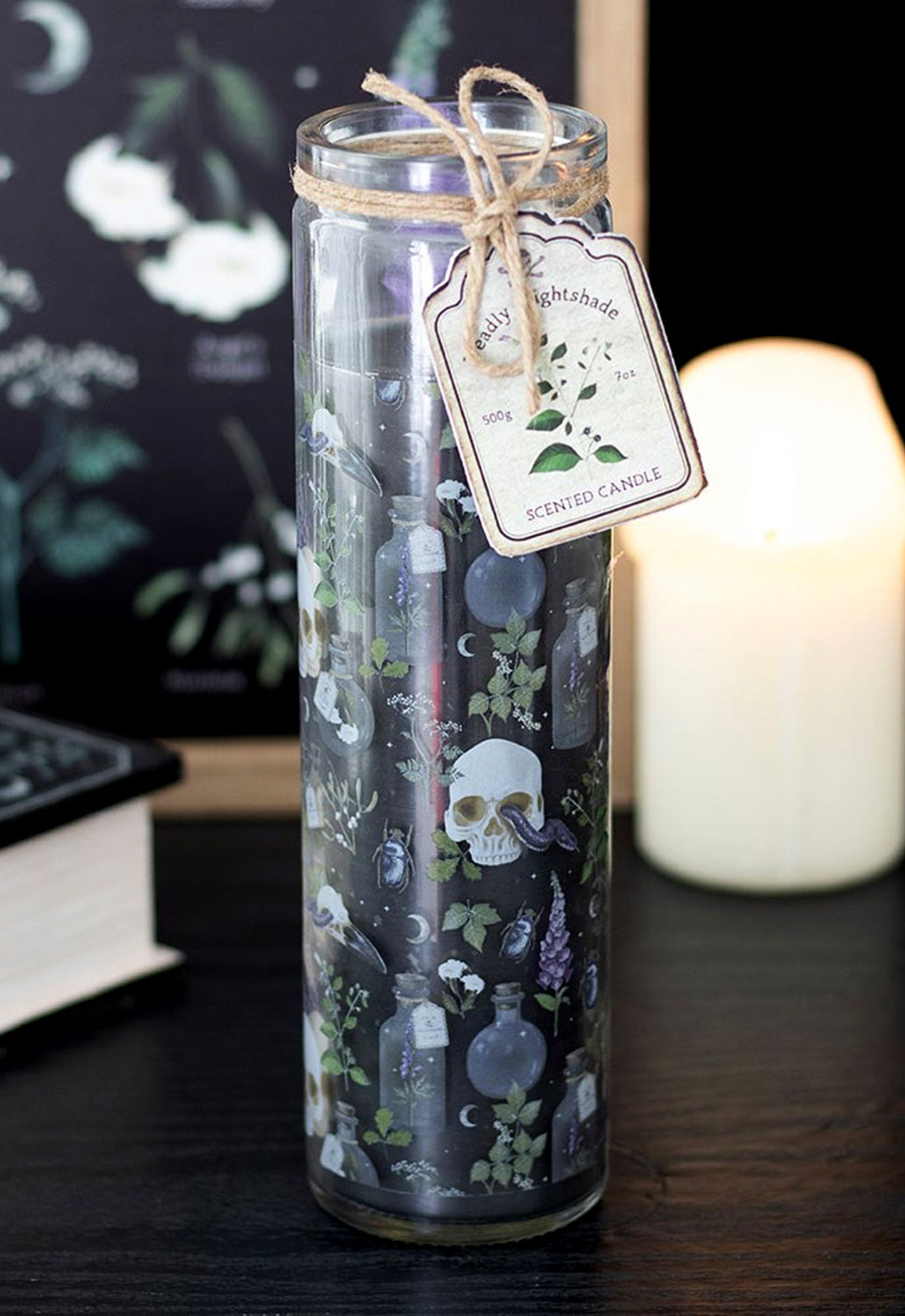 Poisonous Plants Deadly Nightshade Tube Candle