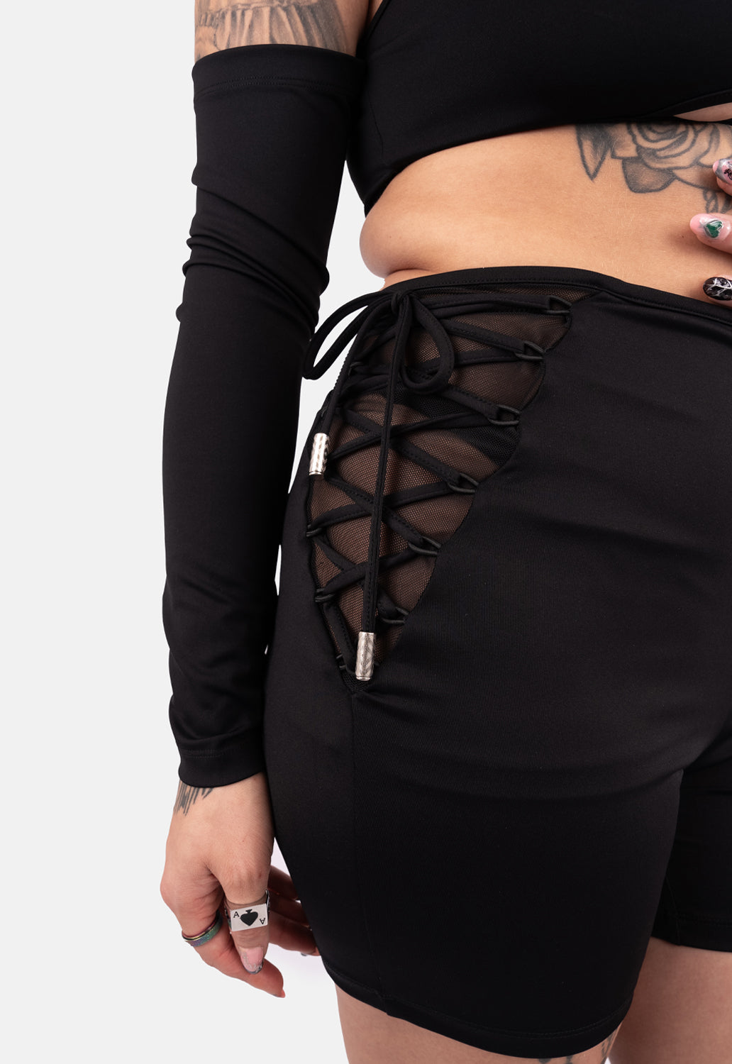 Polana Lace Up Biker Short