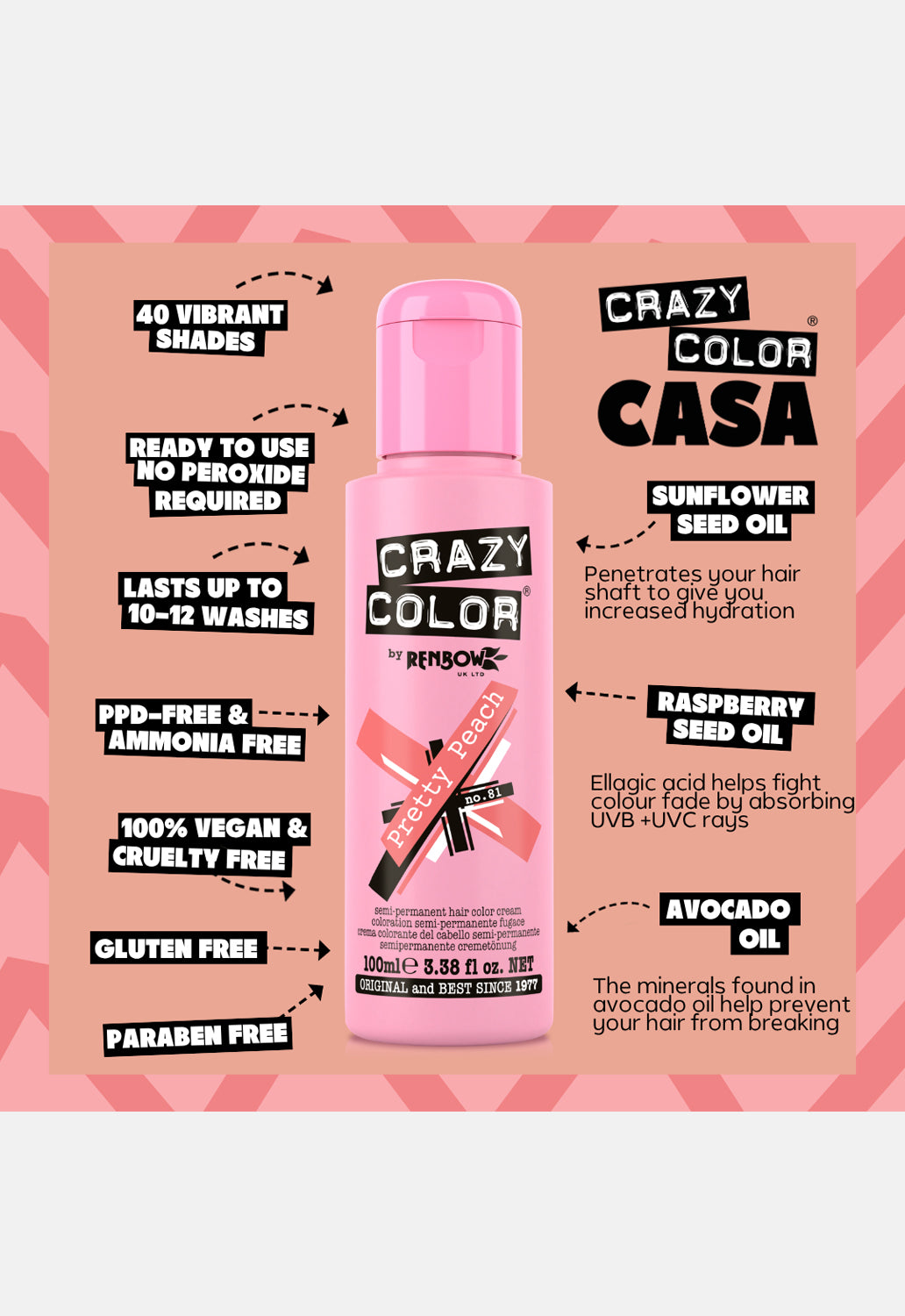 Pretty Peach Hair Dye