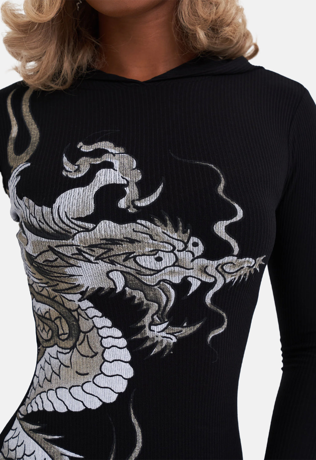 Red Dragon Hoodie Dress