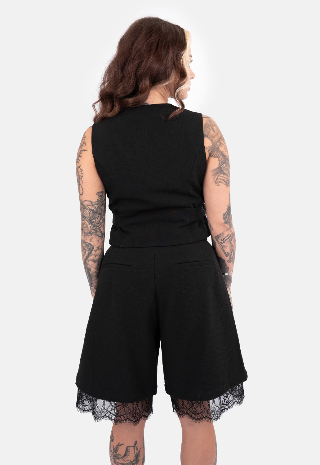 Reena Crop Button Up Vest