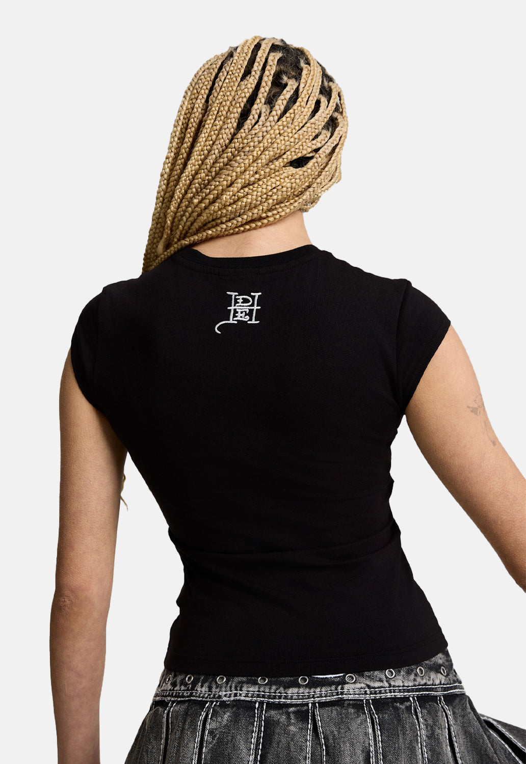 Dragon Floral Cap Sleeve Tee