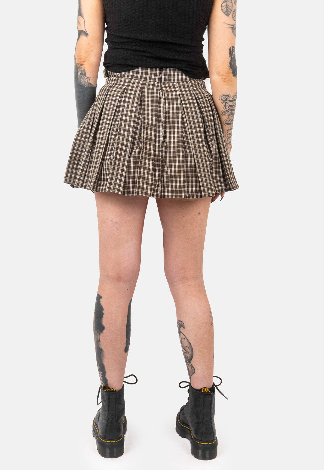 Rosalie Inverted Pleat Mini Skirt