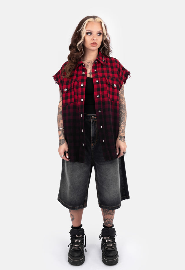 Roxy Oversized Dip Dye Vest