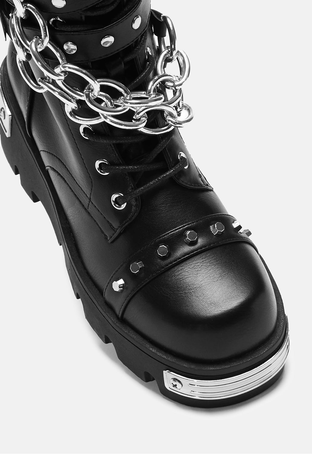 Shackled Shadows Biker Boots