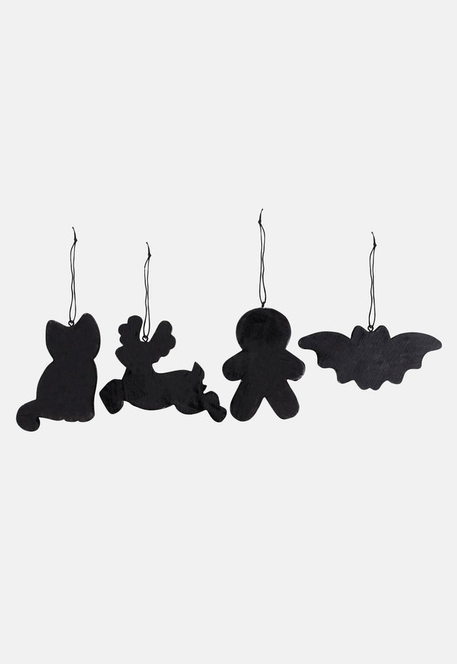 Skeleton Cookie Ornaments 4 Pack