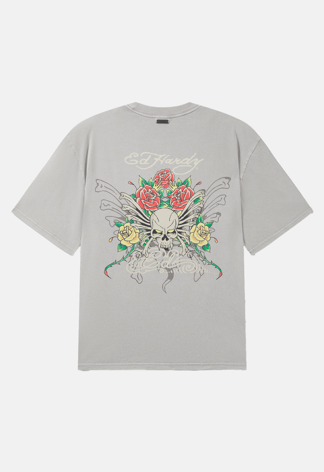 Skull Rose Graphic Relaxed T-Shirt