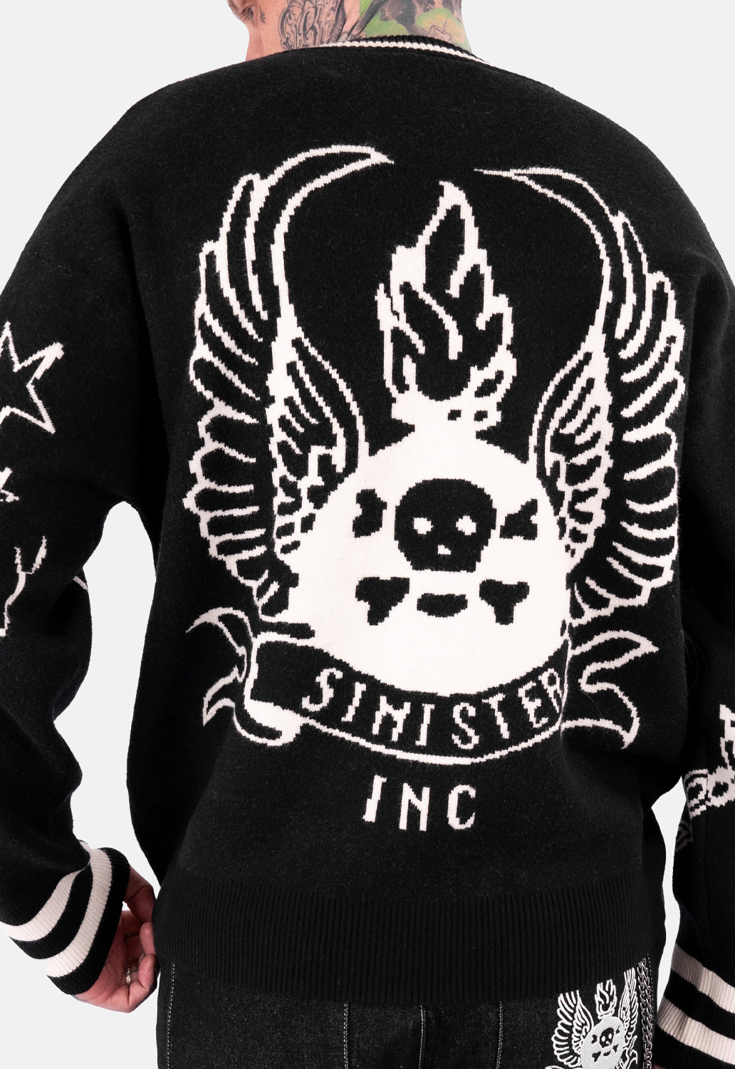 Soren Tattoo Jacquard Cardigan