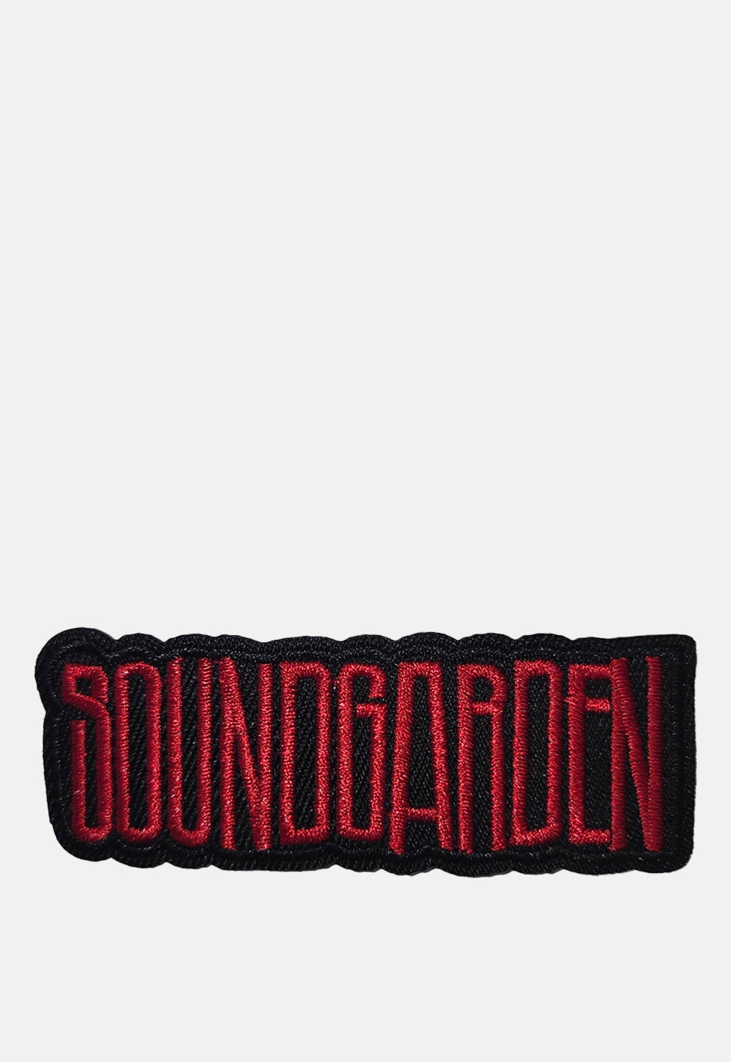 Red Text Logo Patch
