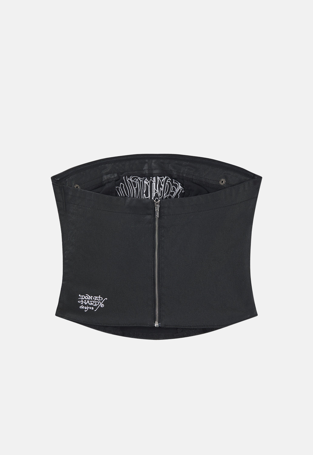 Strapless Fitted Denim Corset