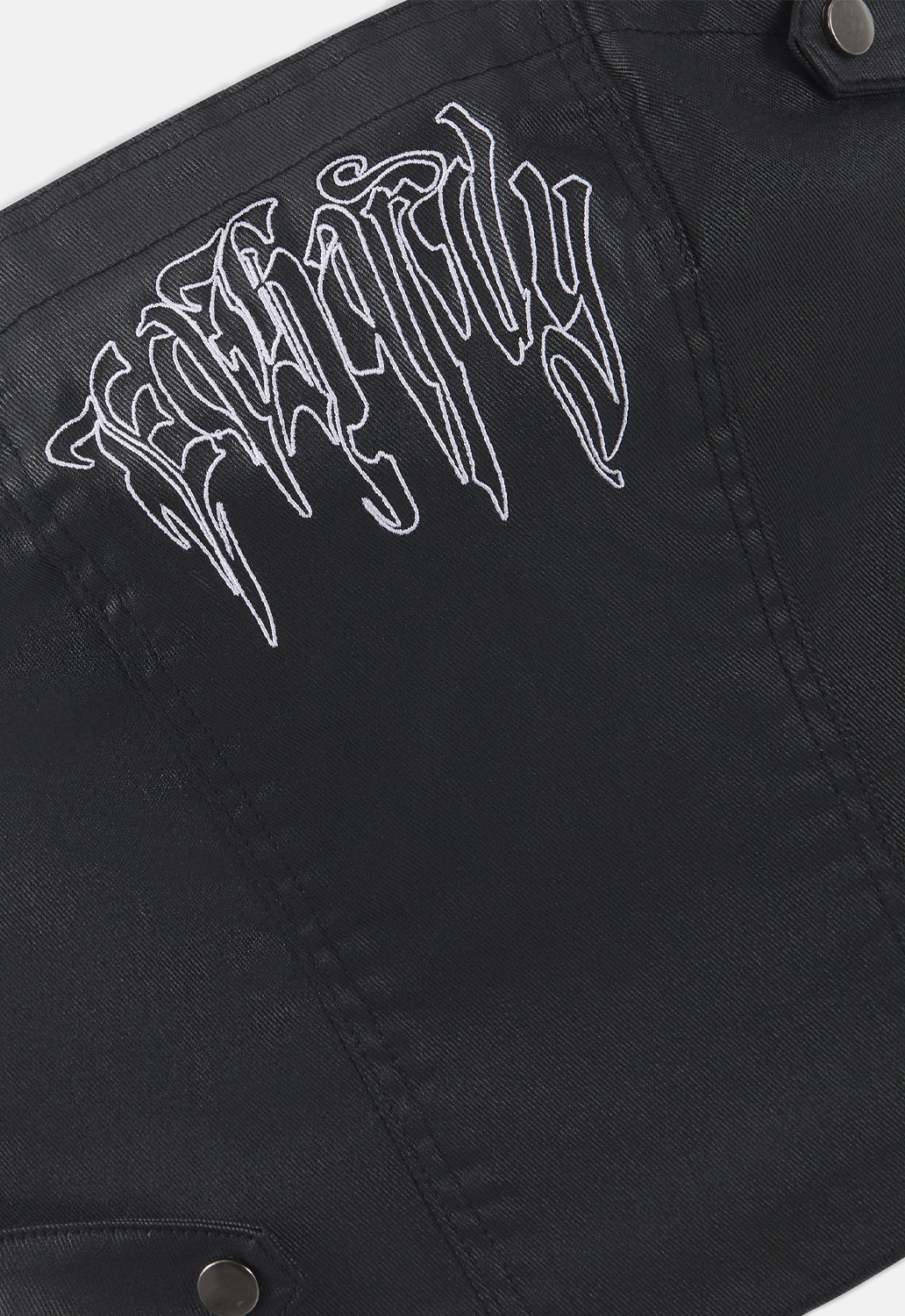 Strapless Fitted Denim Corset