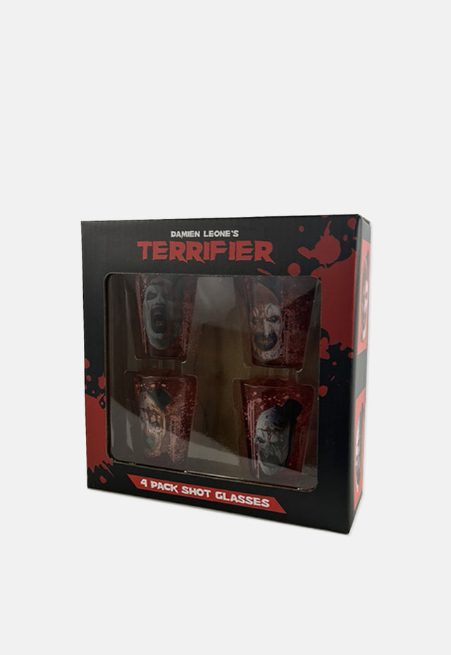 Terrifier 4 Pack Shot Glasses