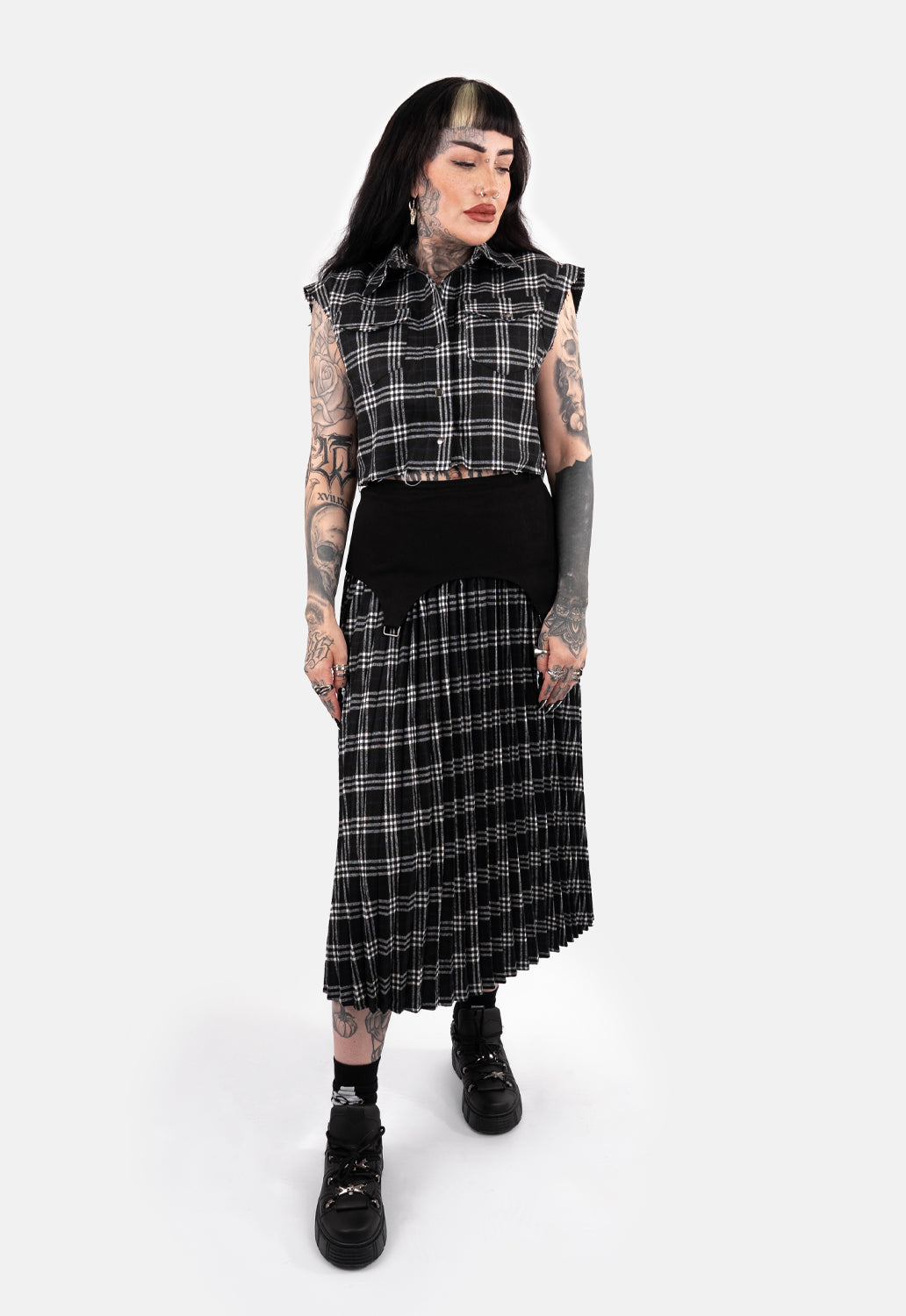 Umbra Pleated Midaxi Skirt