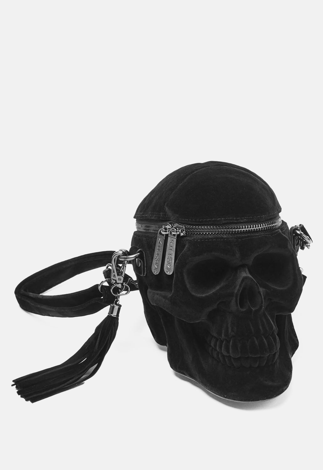 Grave Digger Velvet Skull Bag
