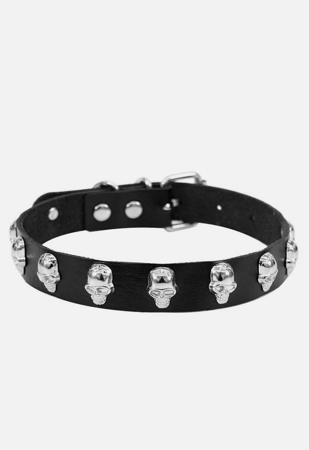 Skull Studded Choker